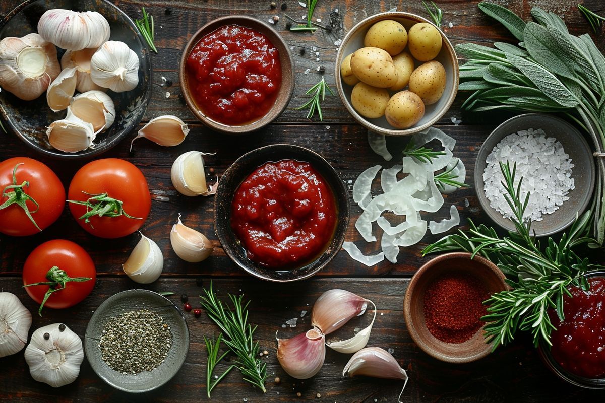 Un ketchup maison avec des ingrédients simples pour un goût unique